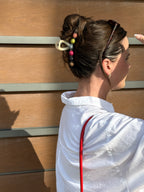 Bubble Dot Hair Claw Clip