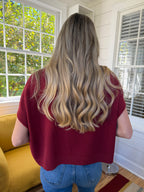 PINCH Heidi Boxy Knit Sleeveless Top (Red)