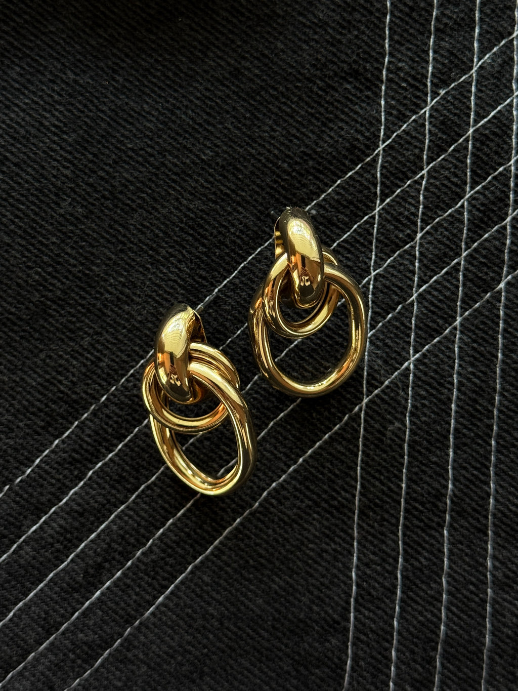 Two Circles Door Knocker Earrings