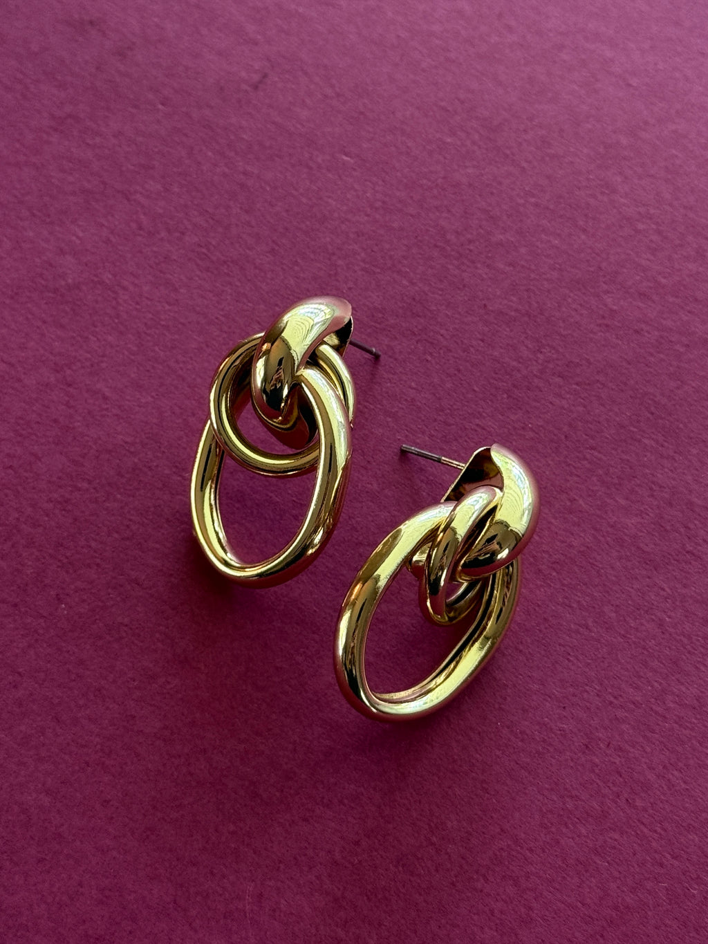 Two Circles Door Knocker Earrings