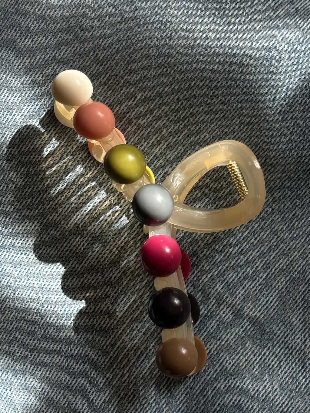 Bubble Dot Hair Claw Clip