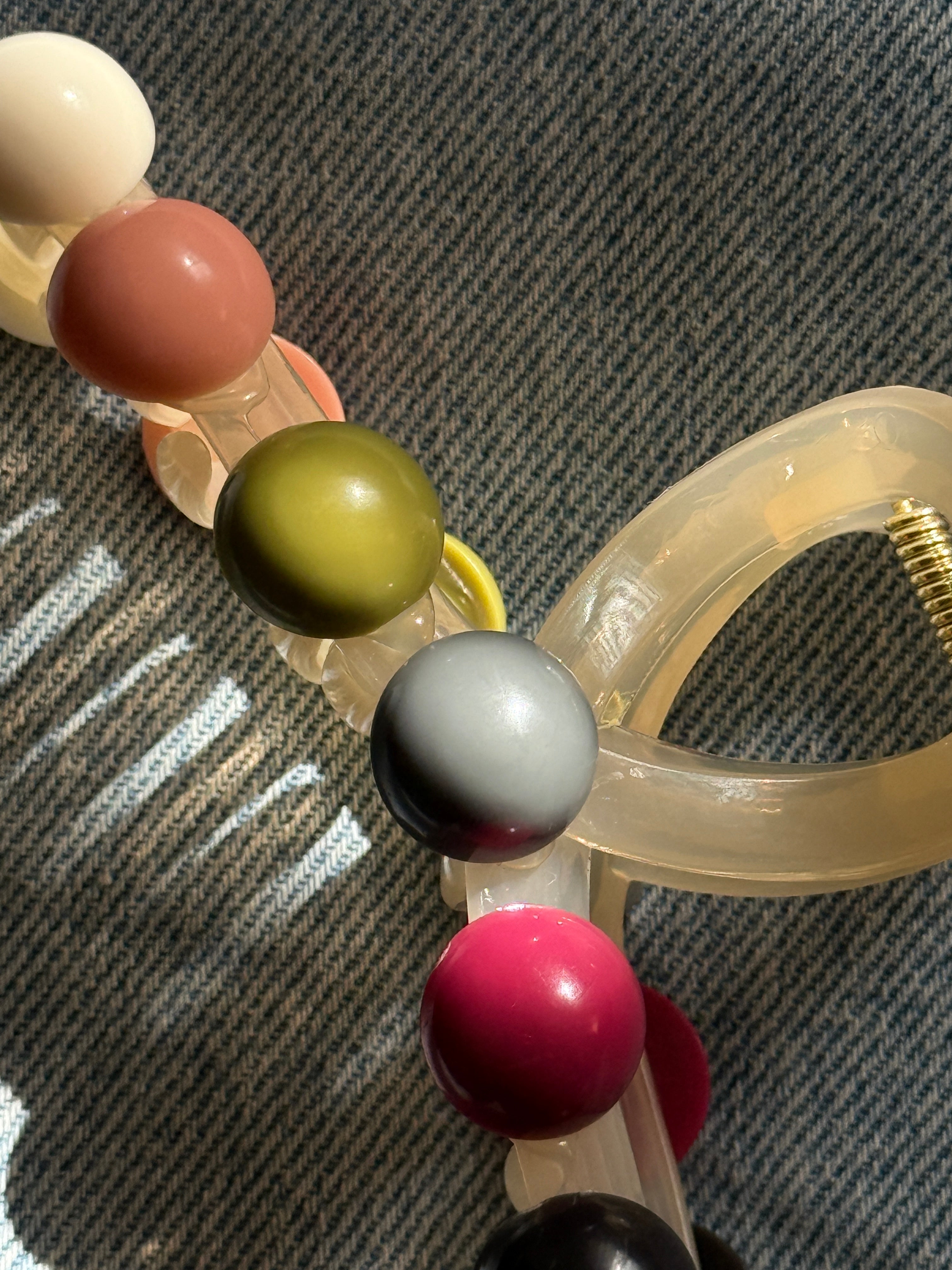 Bubble Dot Hair Claw Clip