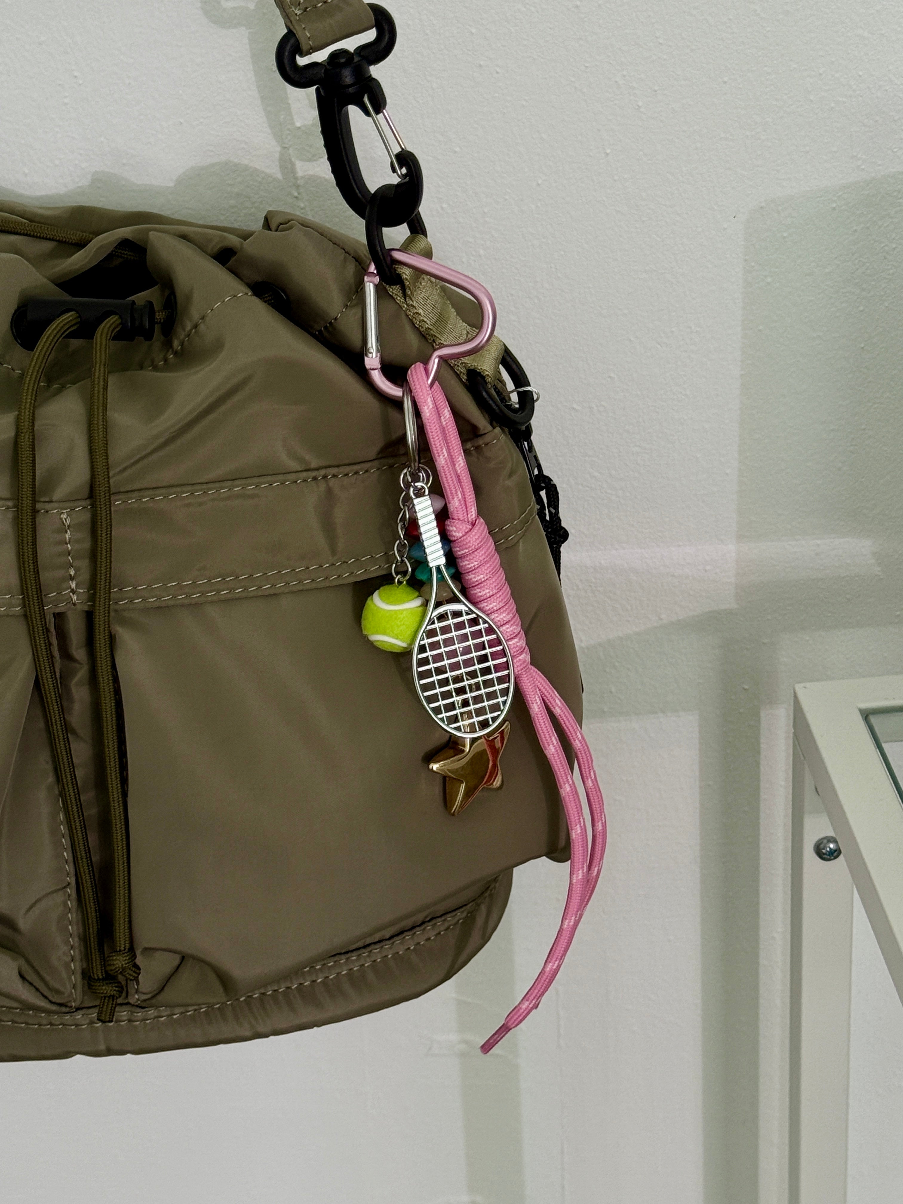 Tennis Racket Bag Charm and Keychain