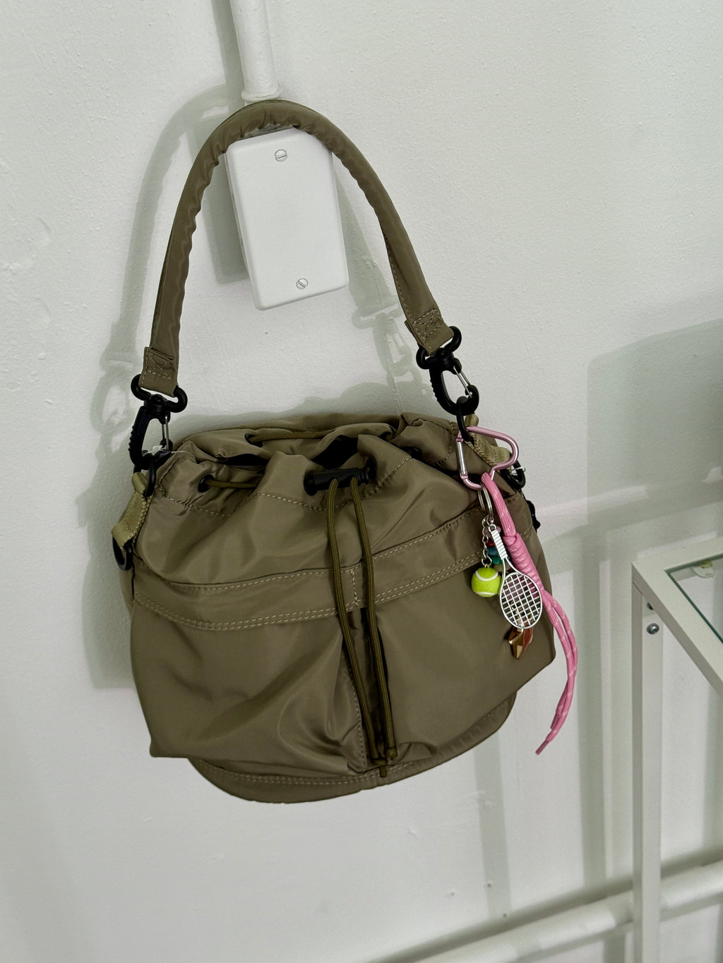 Tennis Racket Bag Charm and Keychain