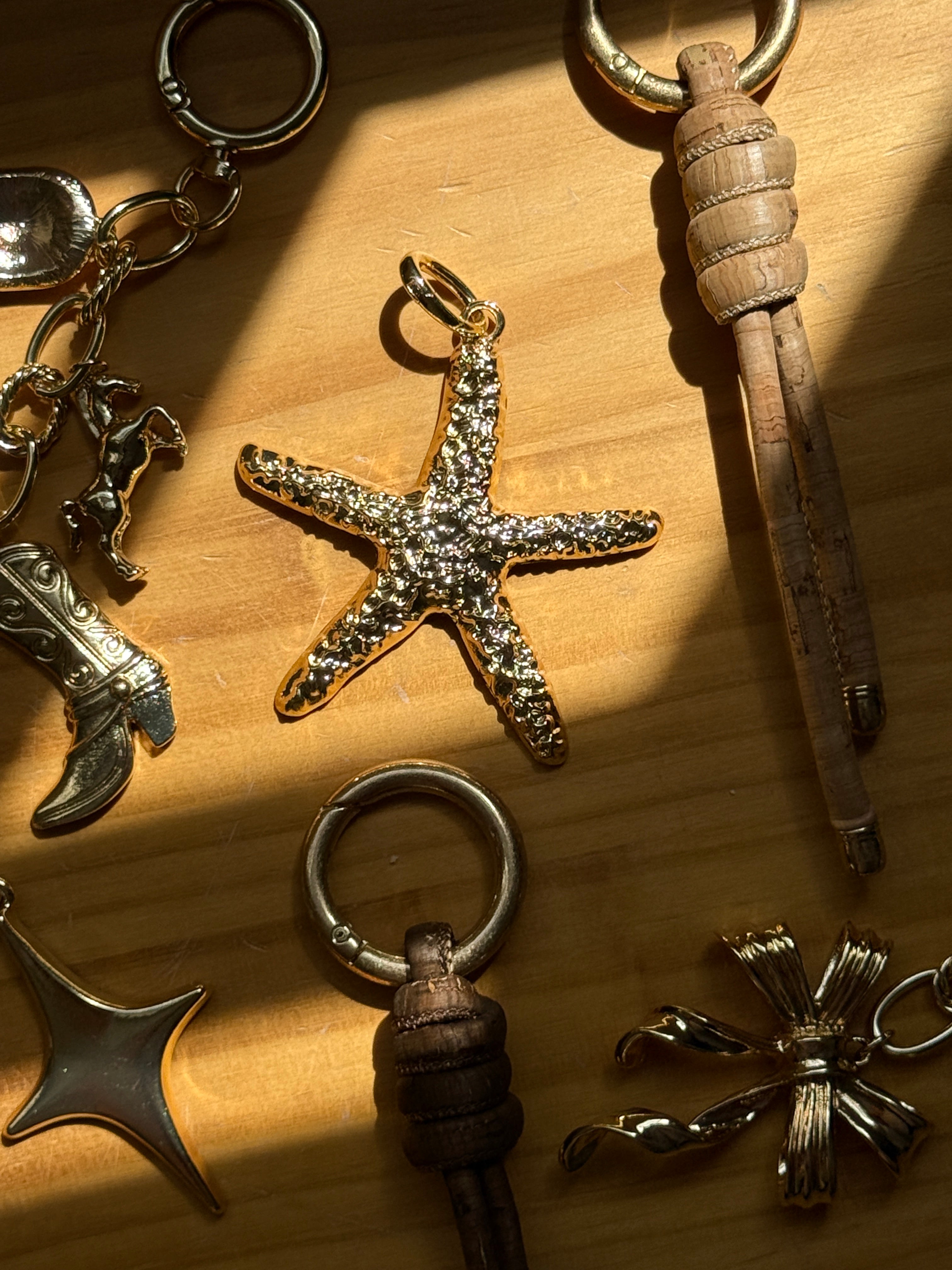 Sparkle Star Pendant Bag Charm