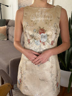 Sofie the Label Kiara Floral Jacquard High Neck Mini Dress