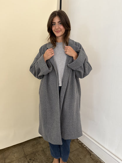 Landon Grey Oversized Trench Jacket
