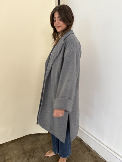 Landon Grey Oversized Trench Jacket