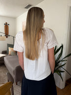 Things Between Daisy White Embroidered Babydoll Top