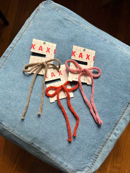 KAXI Crochet Bow Clip (Three Colors)