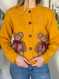 Sofie the Label Emma Teddy Bear Buttoned Cardigan (Yellow)