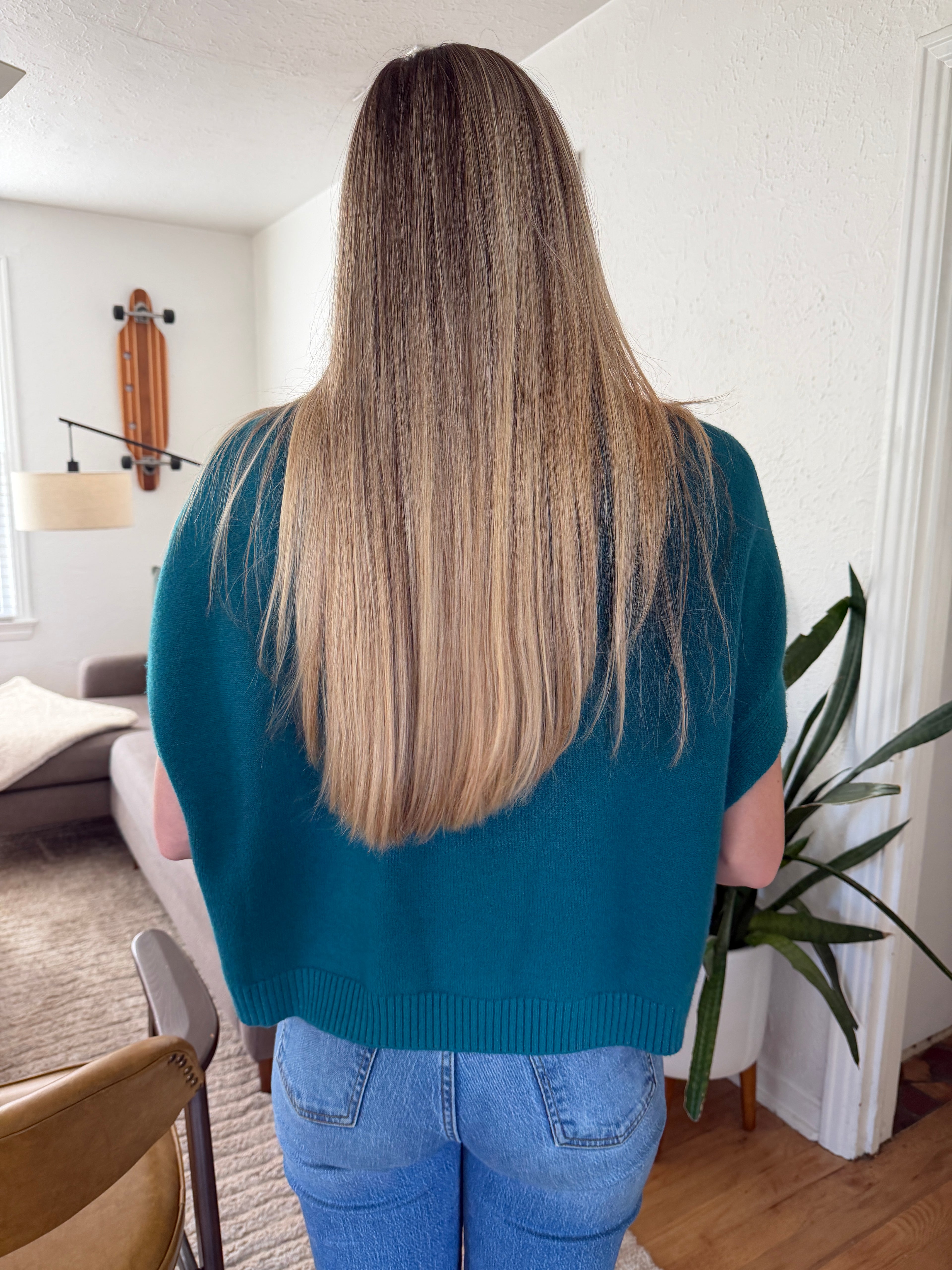 PINCH Heidi Boxy Knit Sleeveless Top (Teal)