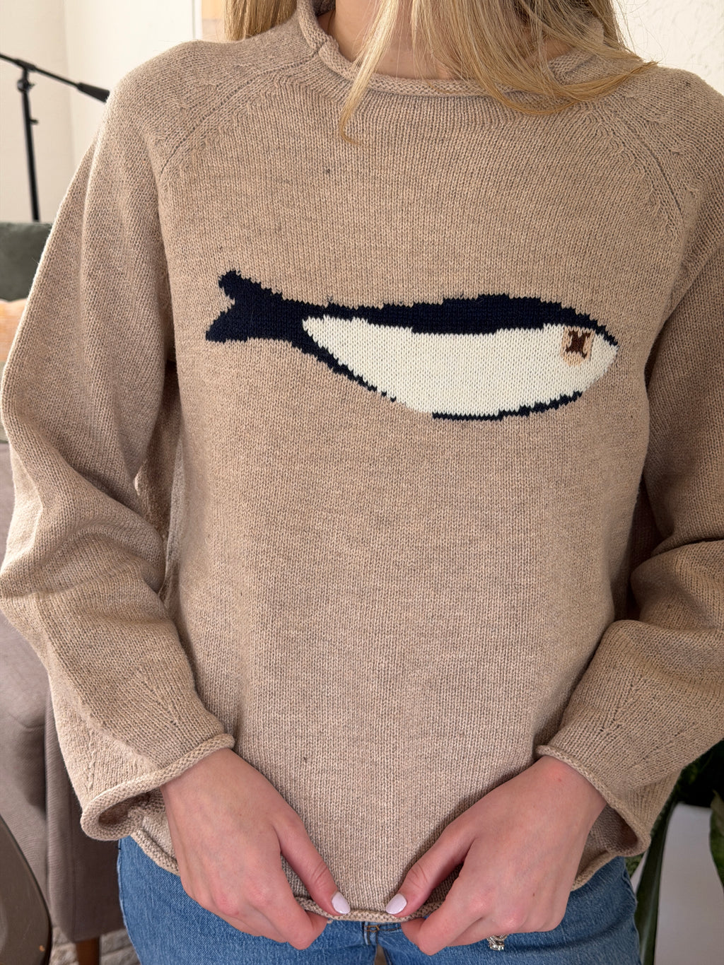 Things Between Poppy Sardine Oat Oversized Sweater