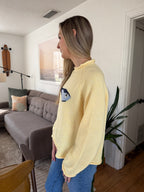 Things Between Poppy Sardine Yellow Knit Oversized Sweater