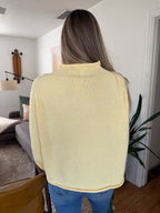 Things Between Poppy Sardine Yellow Knit Oversized Sweater