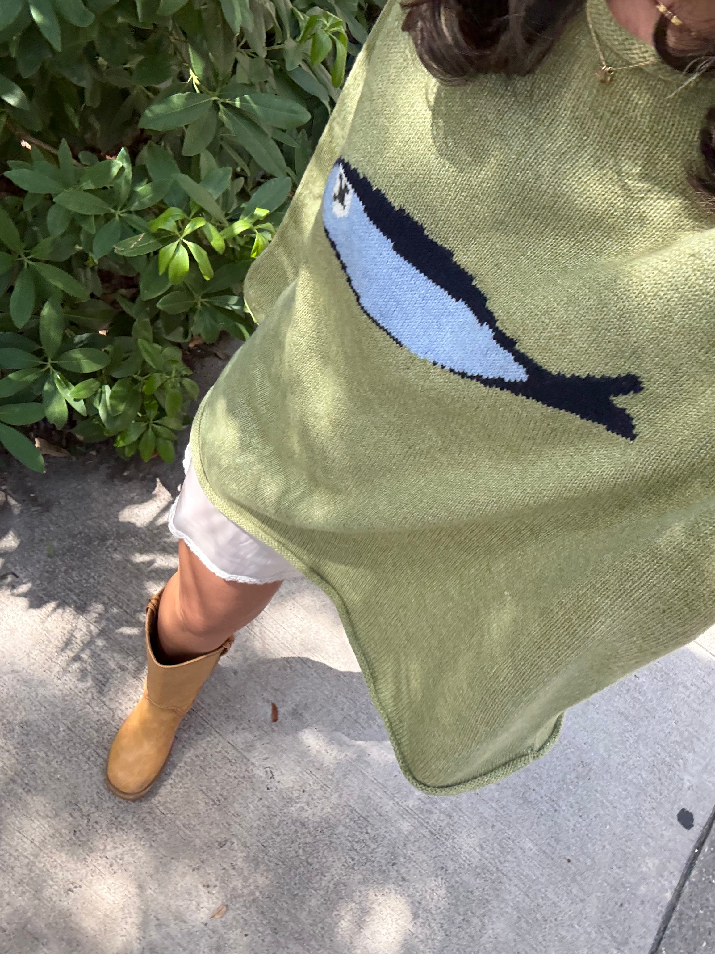 Things Between Poppy Sardine Green Knit Oversized Sweater
