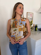 PINCH Kali Multi-Print Relaxed Tank Top