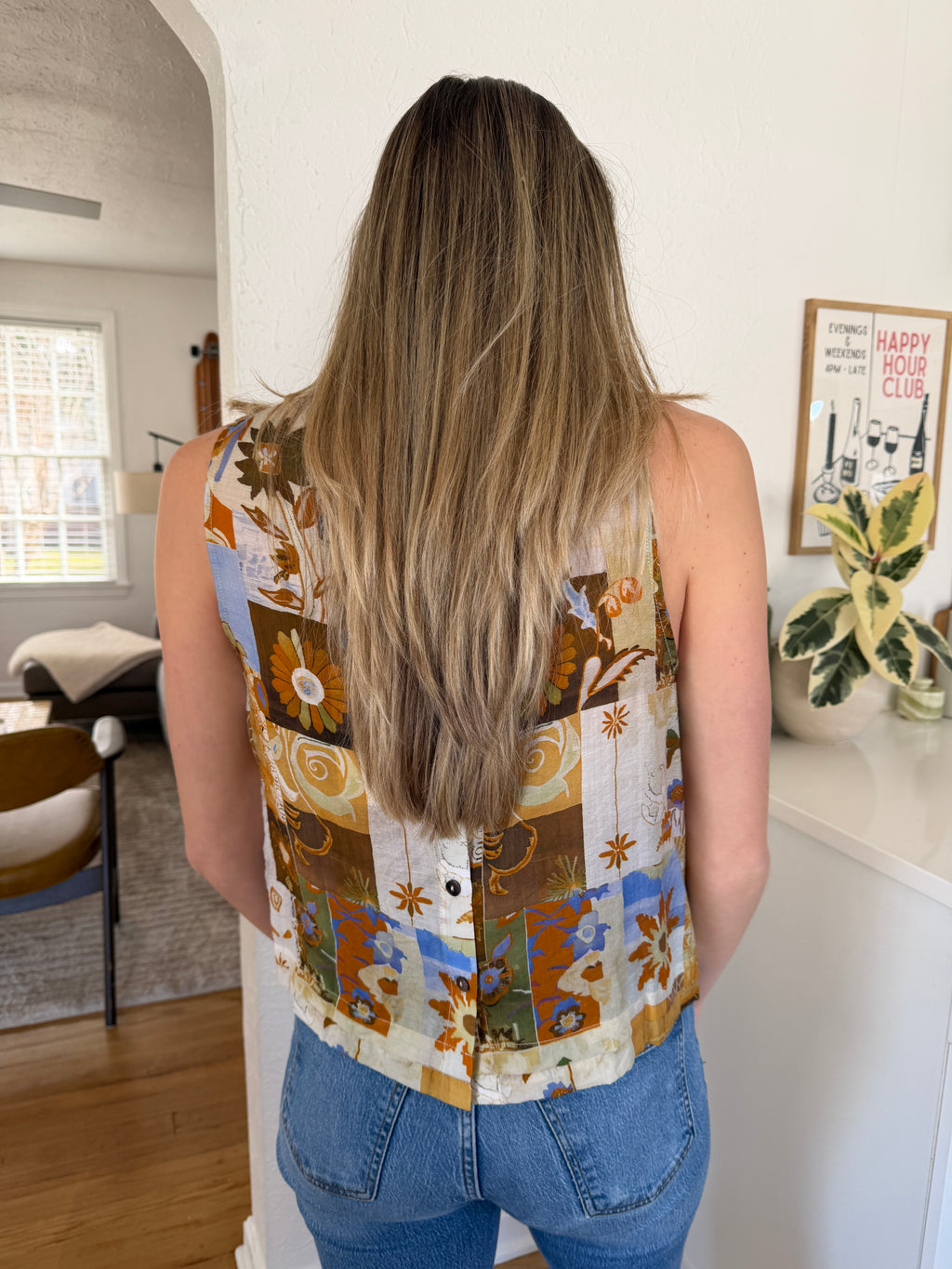 PINCH Kali Multi-Print Relaxed Tank Top