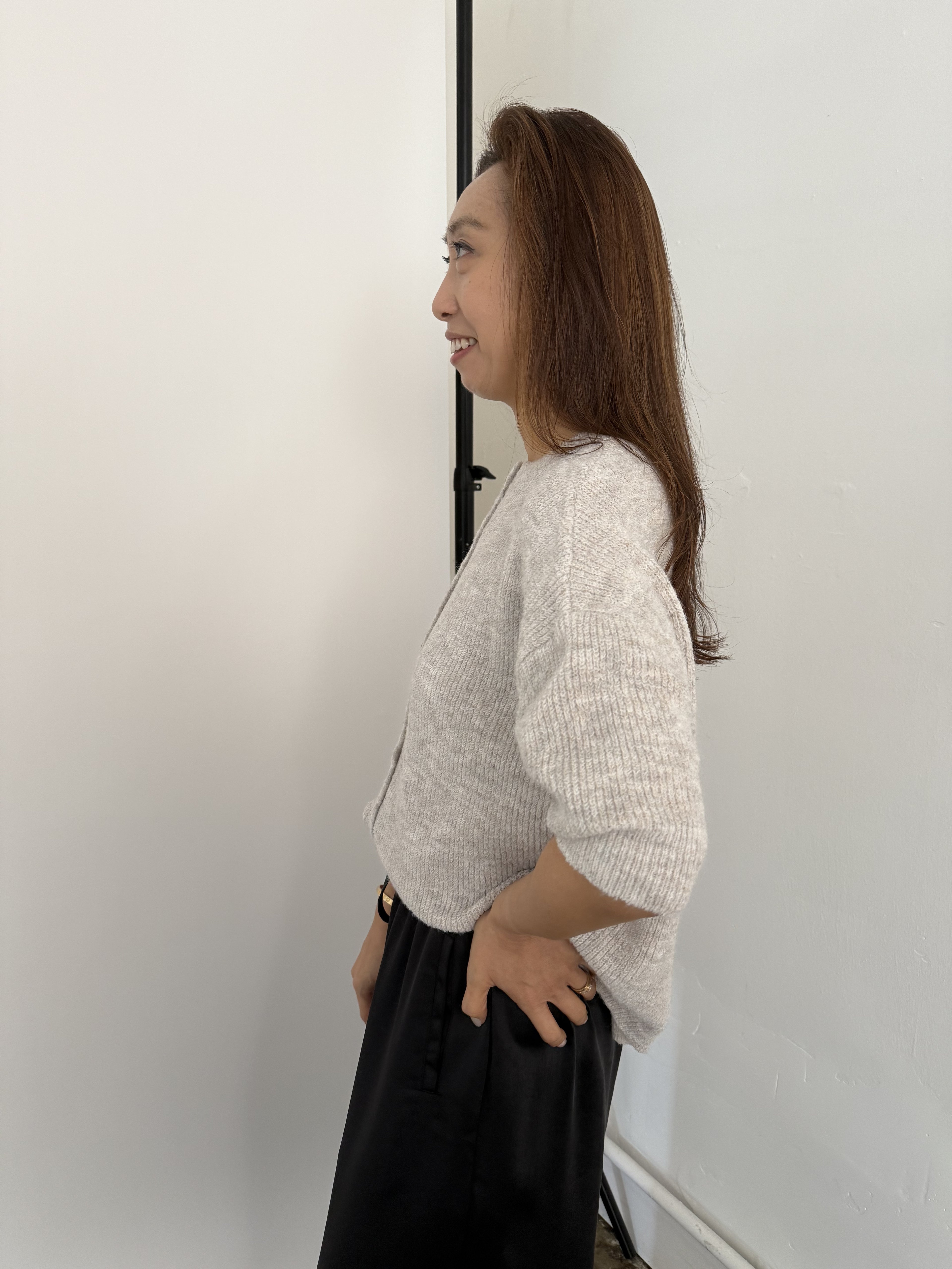 Things Between Priscilla Knit Slouchy Top (Oatmeal)