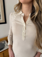 Current Air Rory Collared Knit Top