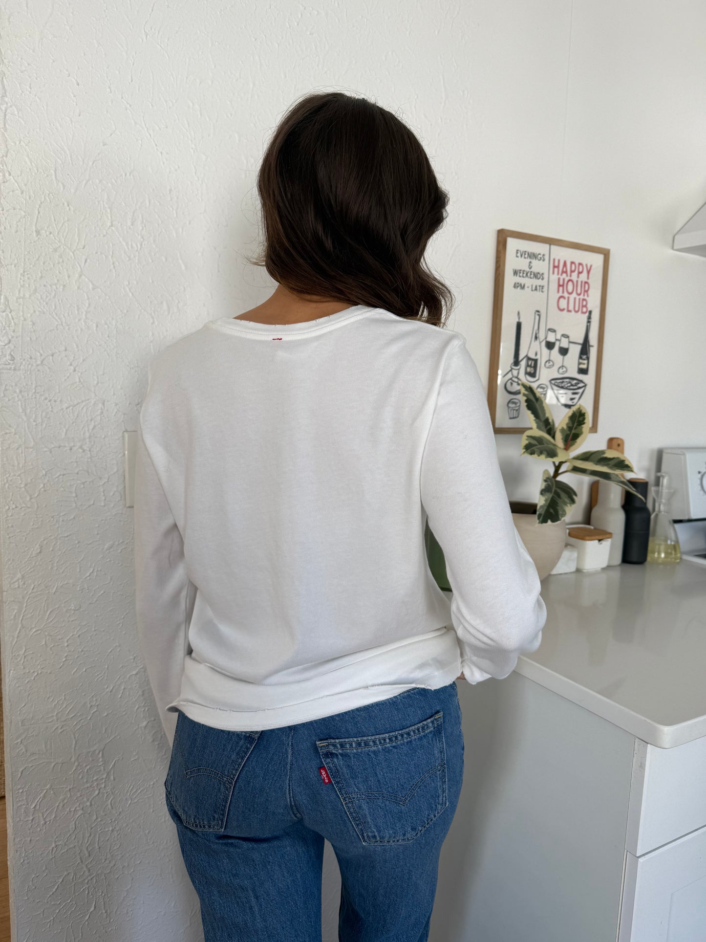 Le Bon Shoppe Everyday Long Sleeve Tee (Vintage White)