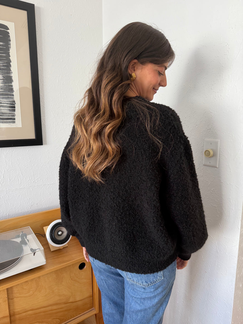 Le Bon Shoppe Millie Cardigan (Black)