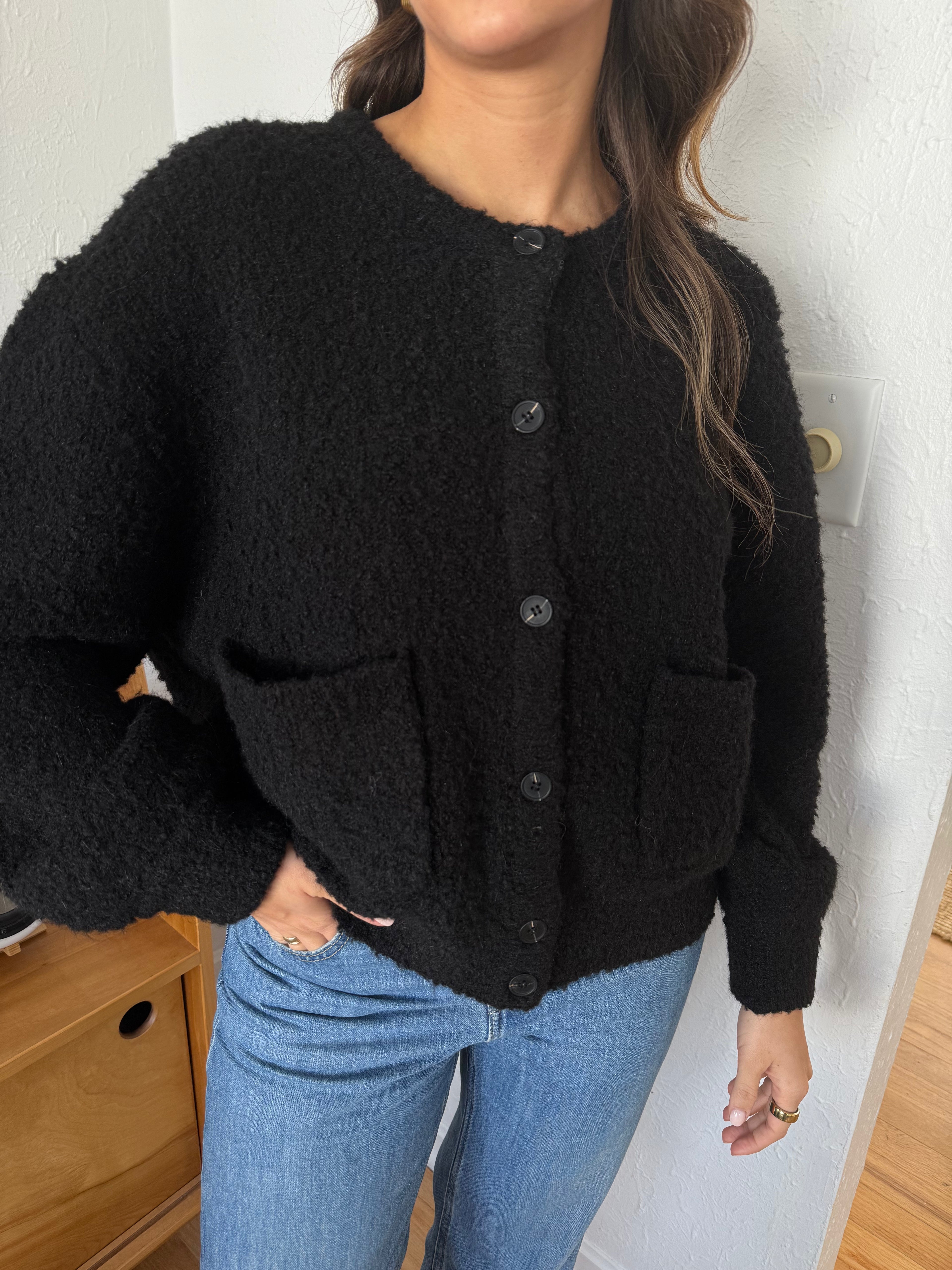 Le Bon Shoppe Millie Cardigan (Black)