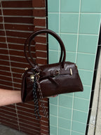 Vienna Chocolate Smooth Leather Shoulder Bag