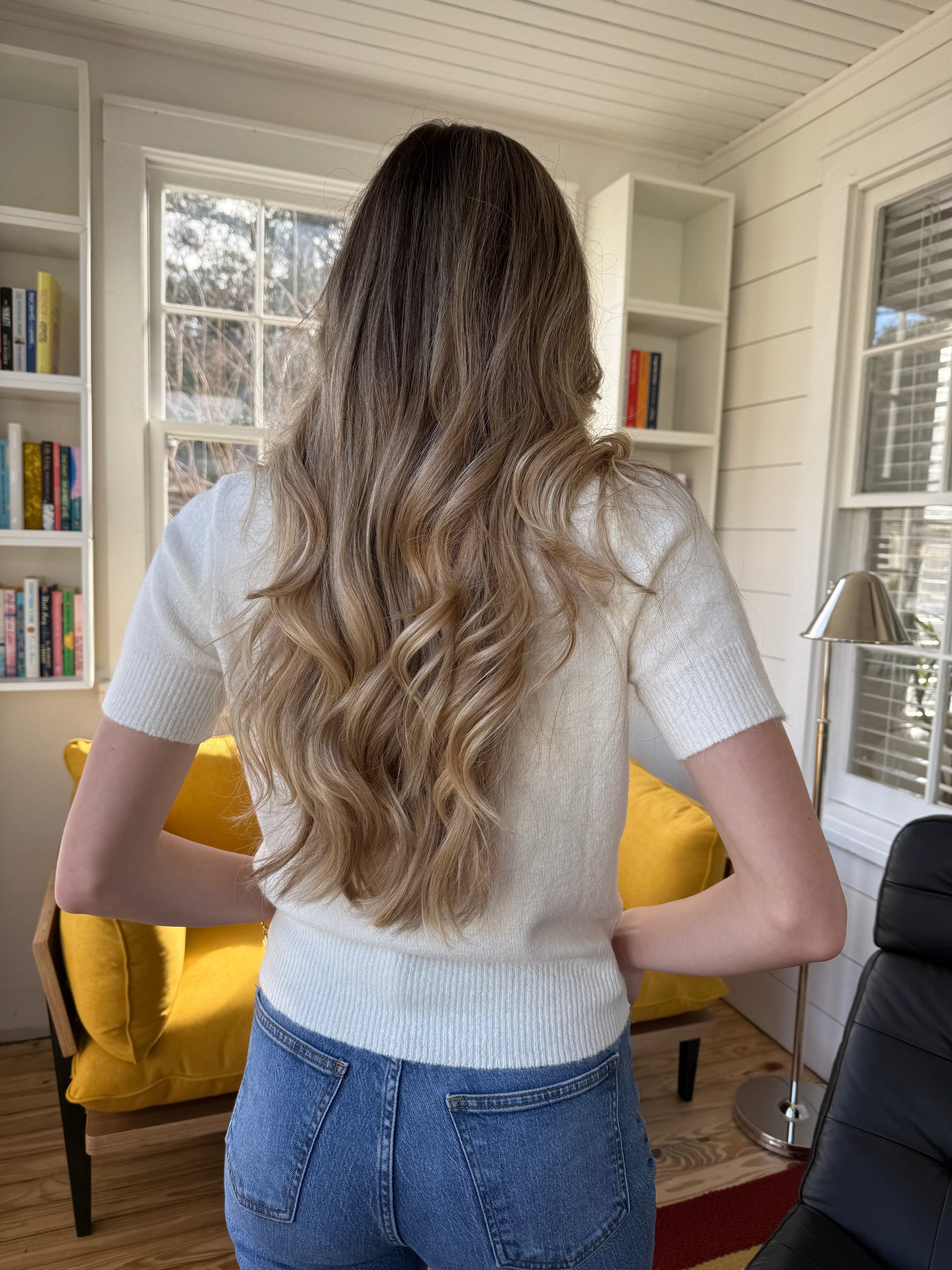 PINCH Willa Knit Short Sleeve Top (Ivory)