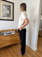 Current Air Zara Black High Waisted Relaxed Leg Trousers