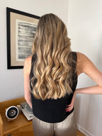 Miou Muse Micah Knit Tie Front Sleeveless Vest (Black)