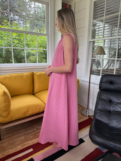 FRNCH Edvina Red Embroidered Print Sleeveless Maxi Dress