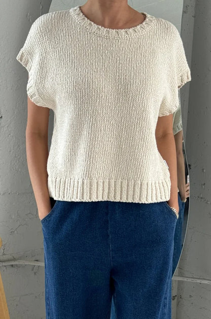 Le Bon Shoppe Pierre Cotton Sweater Top (Naturel)