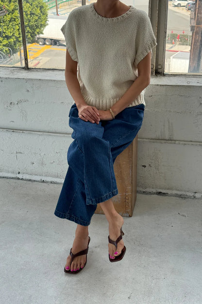 Le Bon Shoppe Pierre Cotton Sweater Top (Naturel)
