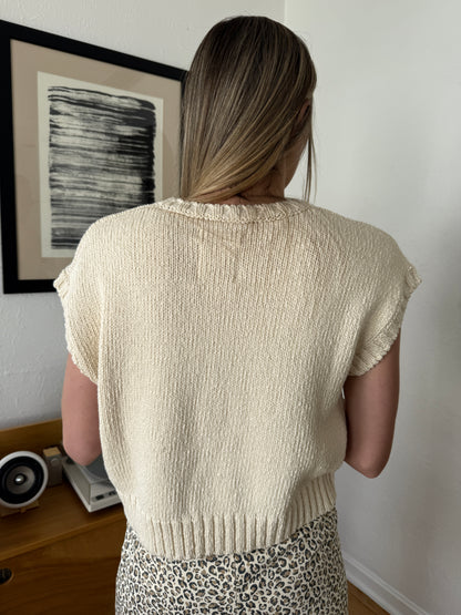 Le Bon Shoppe Pierre Cotton Sweater Top (Naturel)