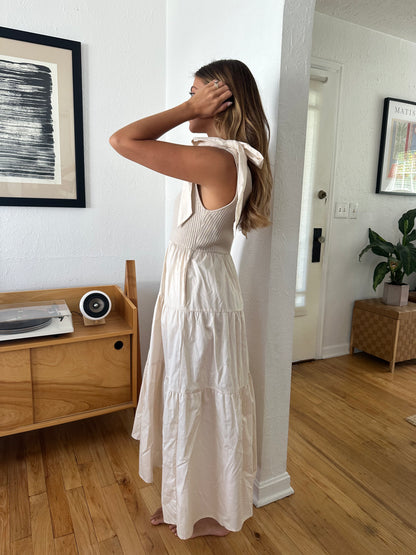 Sofie the Label Tianna Rib Knit Tiered Midi Dress