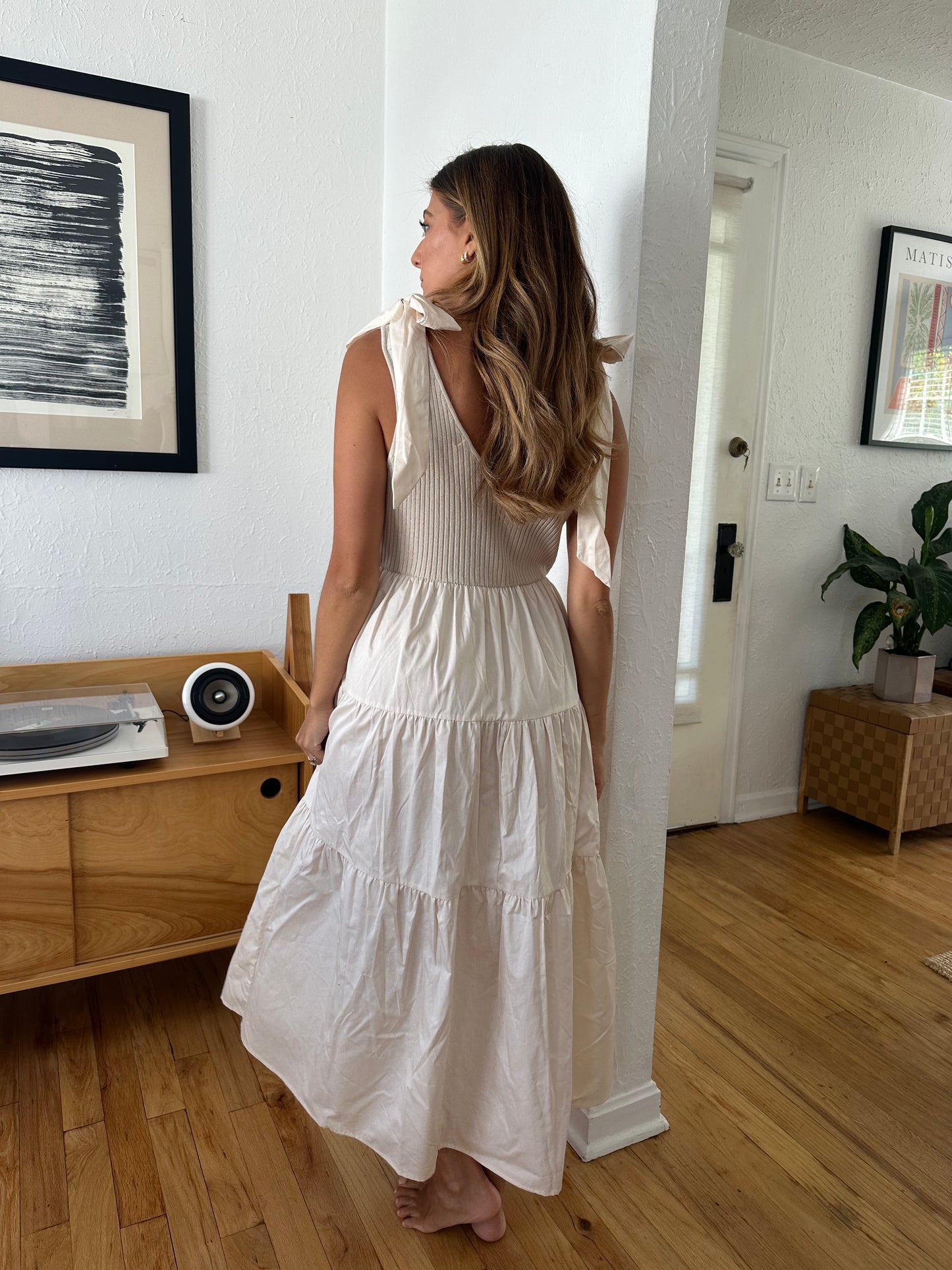 Sofie the Label Tianna Rib Knit Tiered Midi Dress