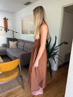 Melinda Brown Polka Dot Sleeveless Midi Dress