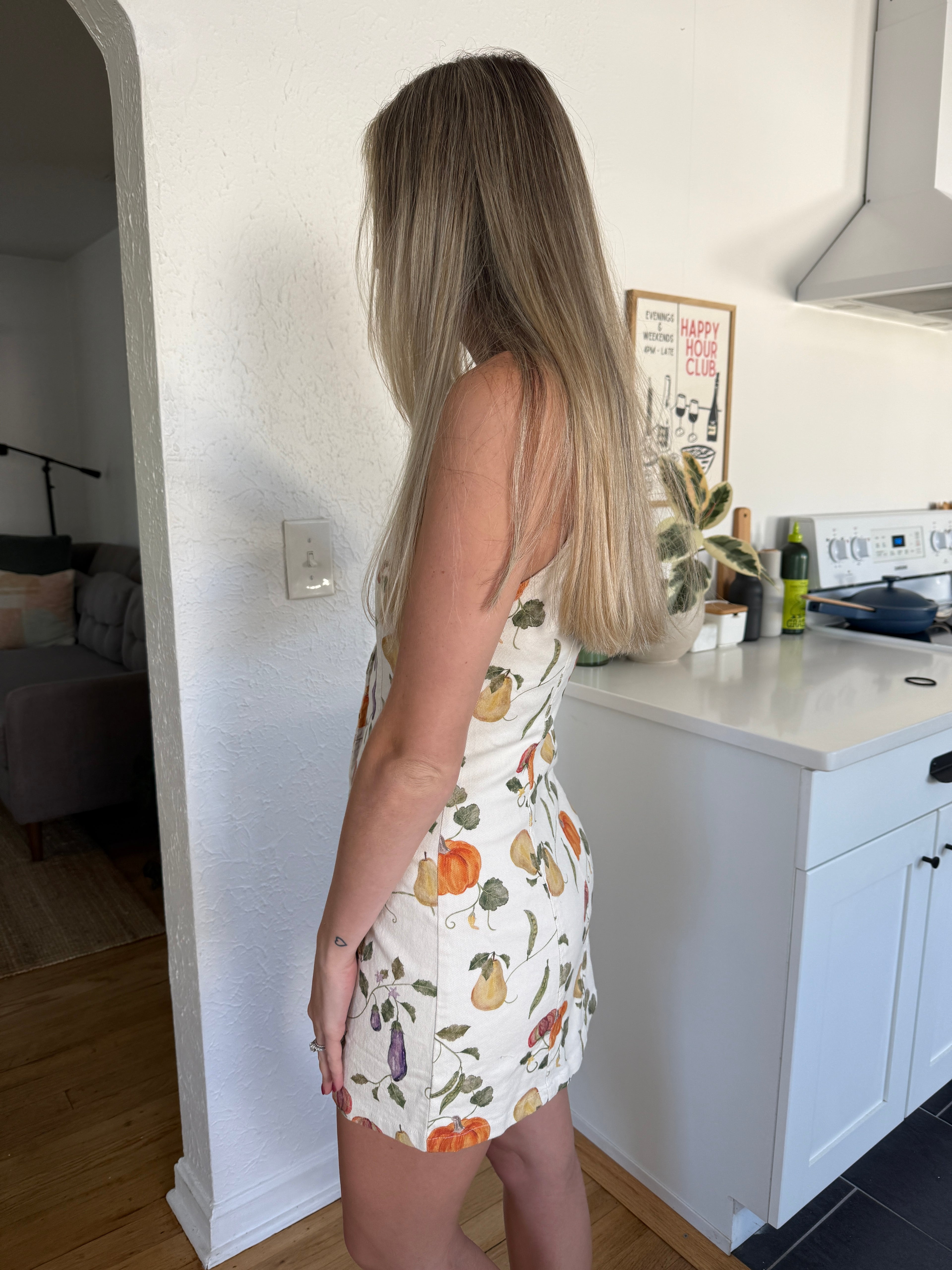 Bailey Rose Opal Fall Harvest Buttoned Midi Dress