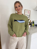 Things Between Poppy Sardine Green Knit Oversized Sweater