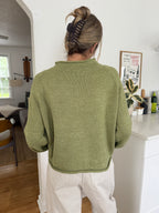 Things Between Poppy Sardine Green Knit Oversized Sweater