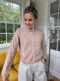 Things Between Toby Buttoned Cardigan Top (Beige)
