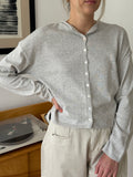 Things Between Toby Buttoned Cardigan Top (Grey)