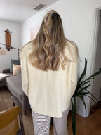 Things Between Ryan Oversized Button Knit Cardigan (Butter)