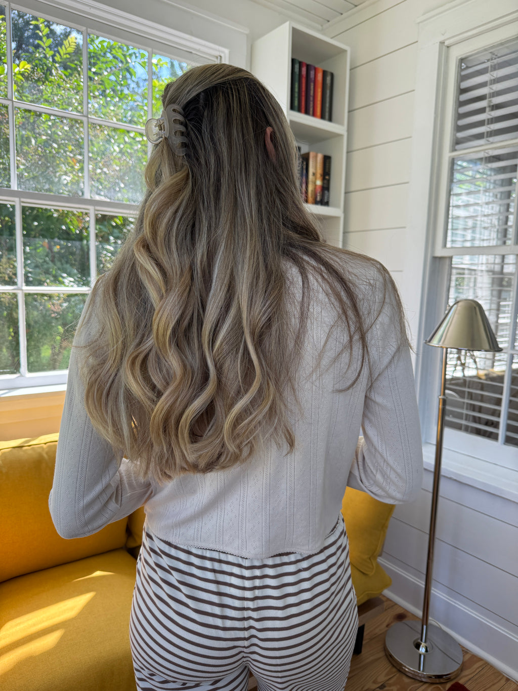 Things Between Rory Pointelle Knit Cardigan (Cream)