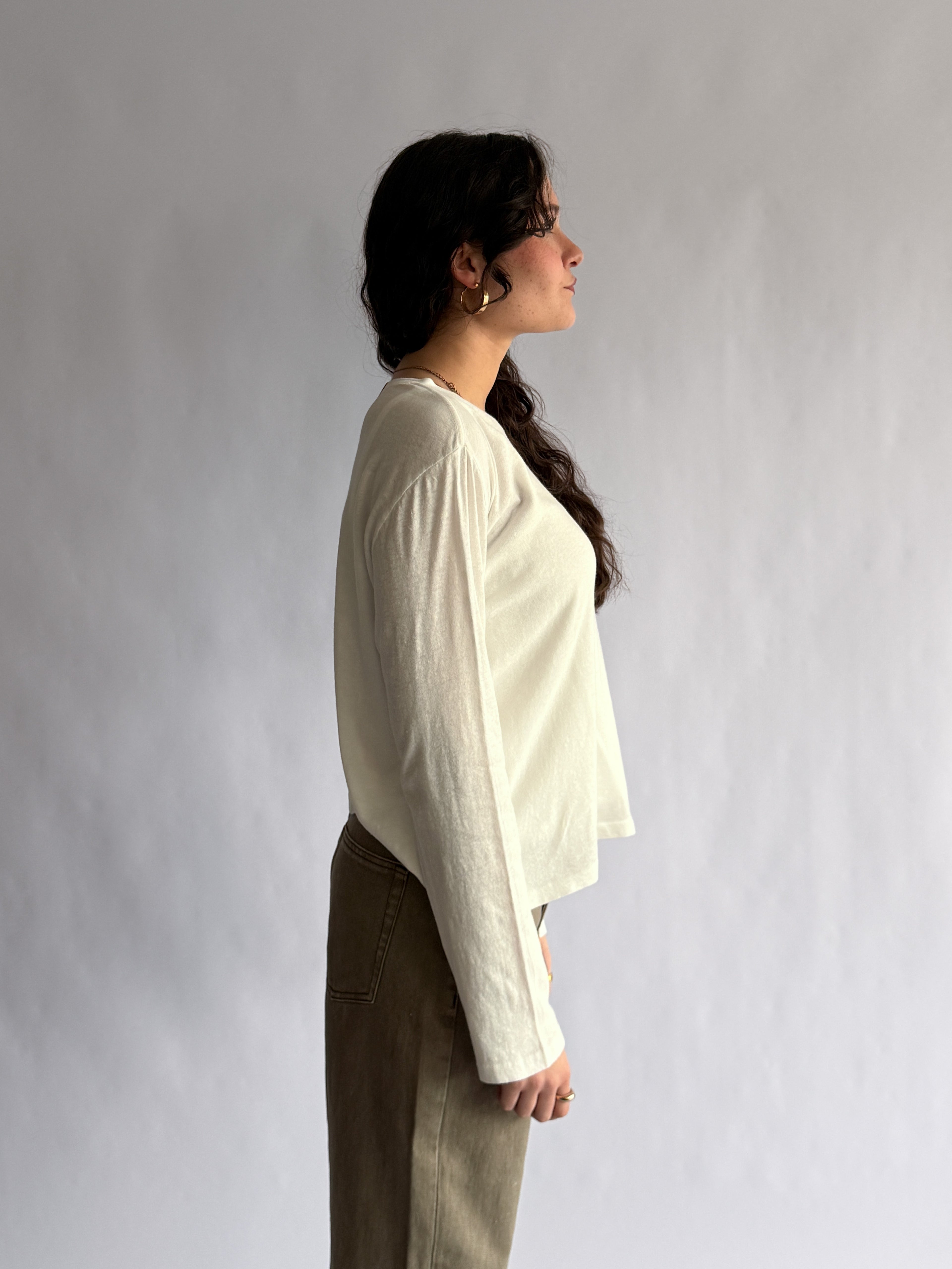 Le Bon Shoppe Foundation Long Sleeve Tee (Vintage White)