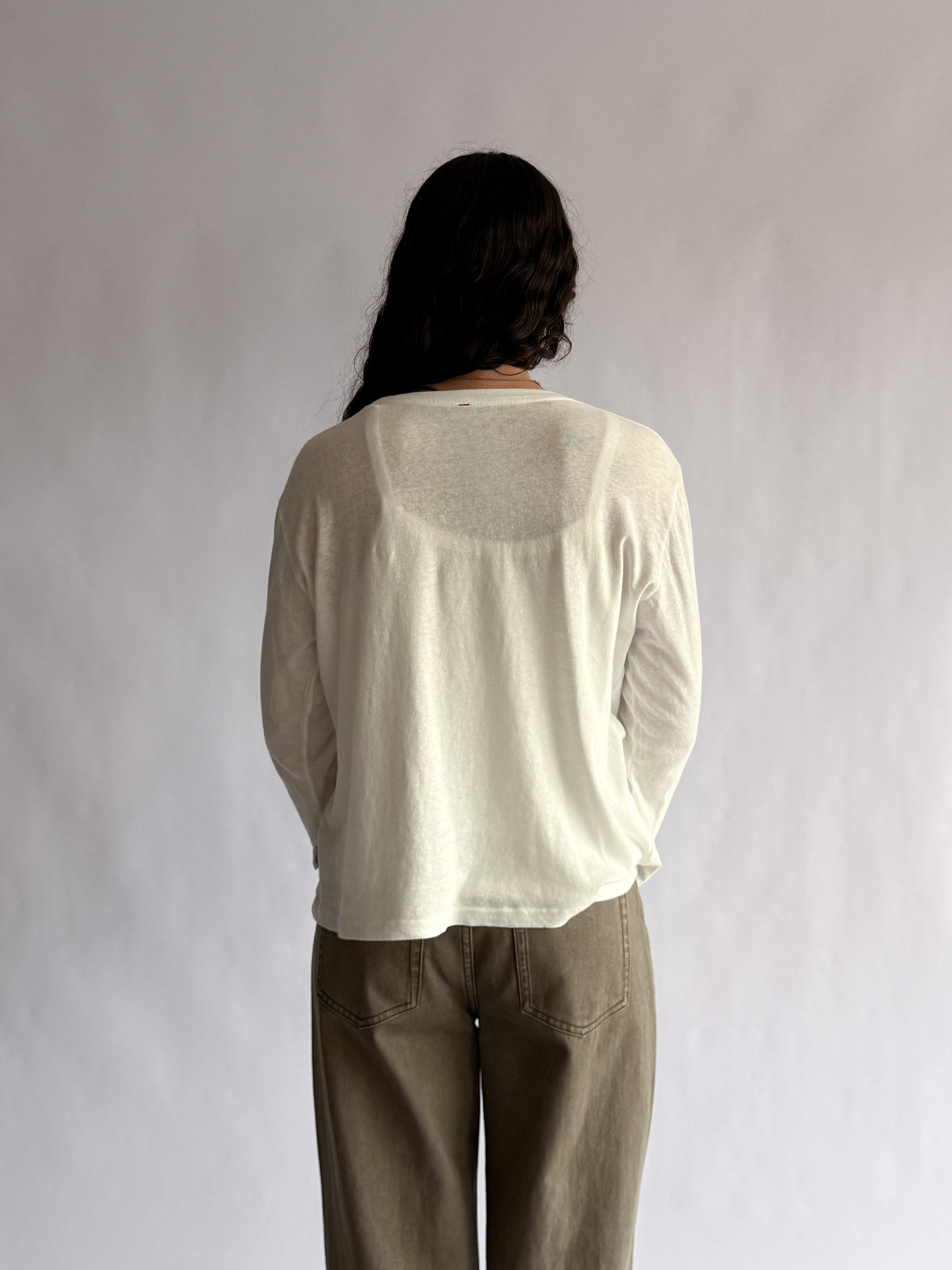 Le Bon Shoppe Foundation Long Sleeve Tee (Vintage White)