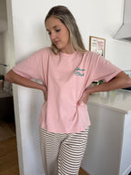Miou Muse Rebecca Pink Sports Club Boxy T-Shirt