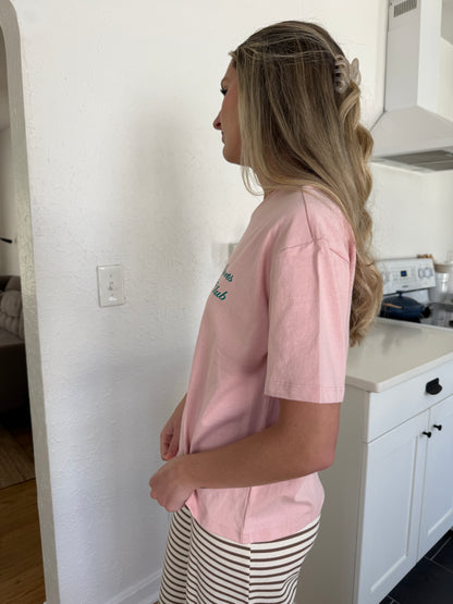 Miou Muse Rebecca Pink Sports Club Boxy T-Shirt