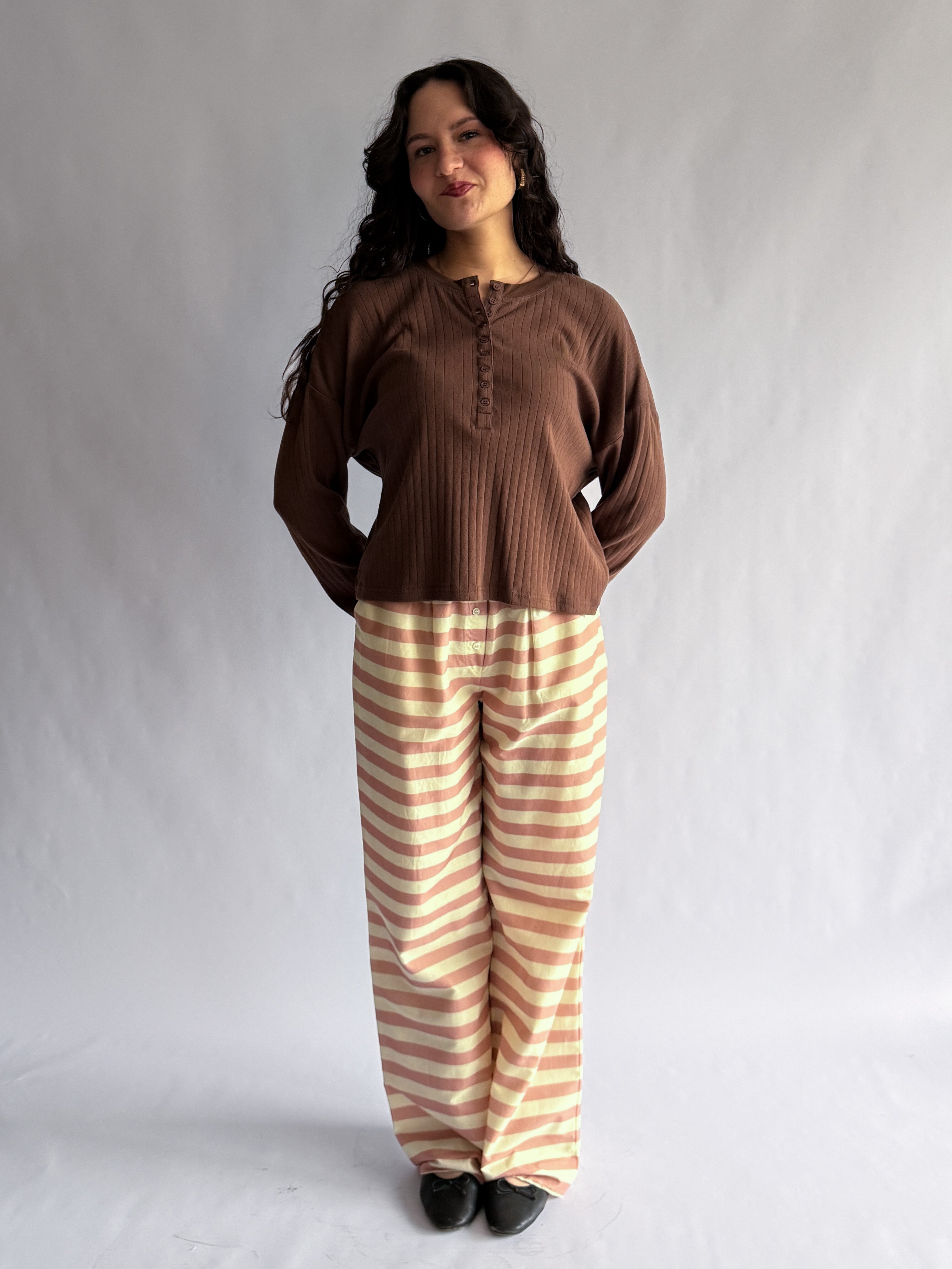 Sofie the Label Leslie Pink Stripe PJ Pants